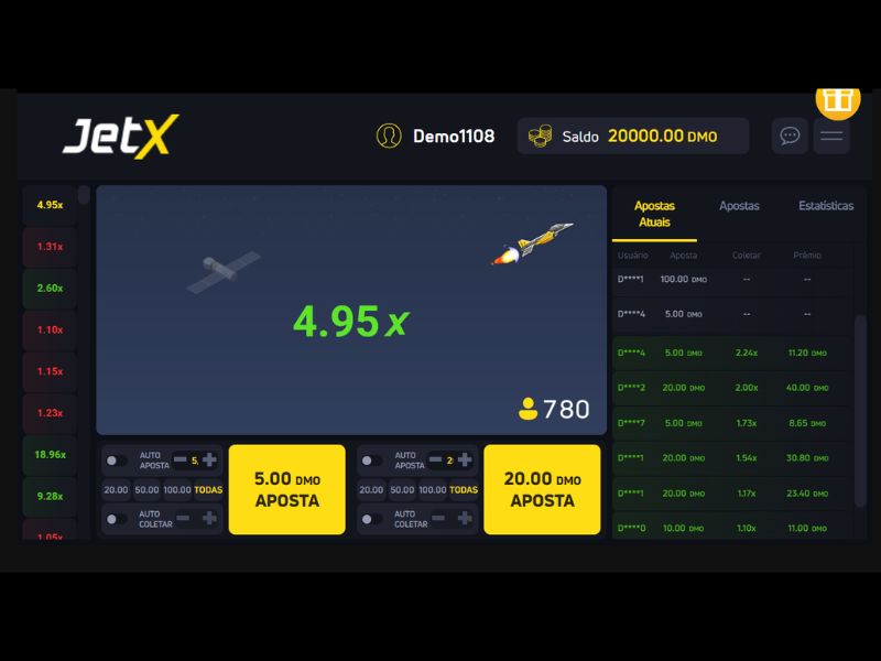 Jogo Betnacional JetX Crash